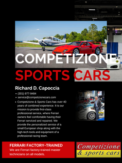 Ferrari Deals Welcomes Competizione & Sports Cars as a New Sponsor for 2024