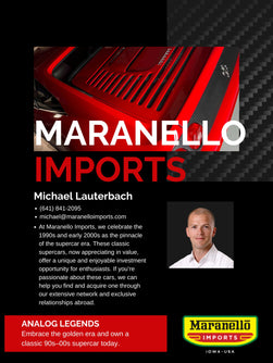 Ferrari Deals Welcomes Maranello Imports as a New Sponsor for 2024